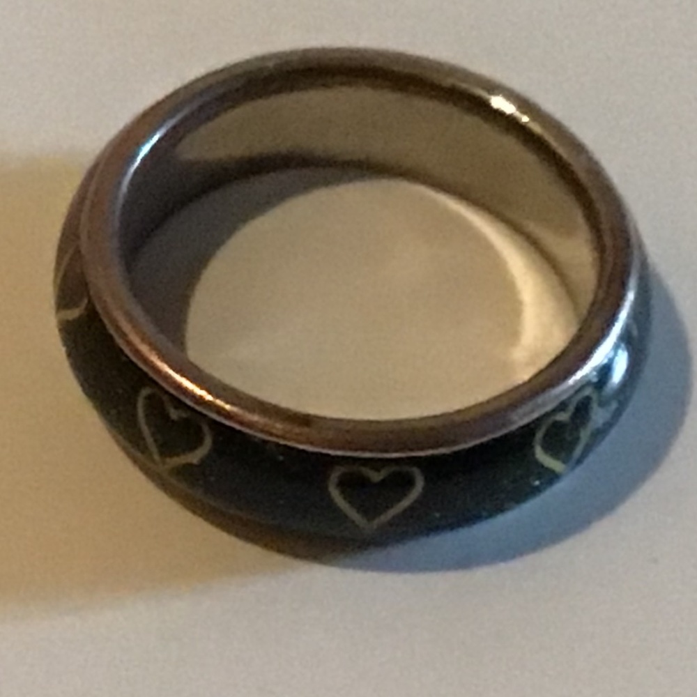 FASHION JEWELRY BLUE ENAMEL RING - COLOR CHANGING